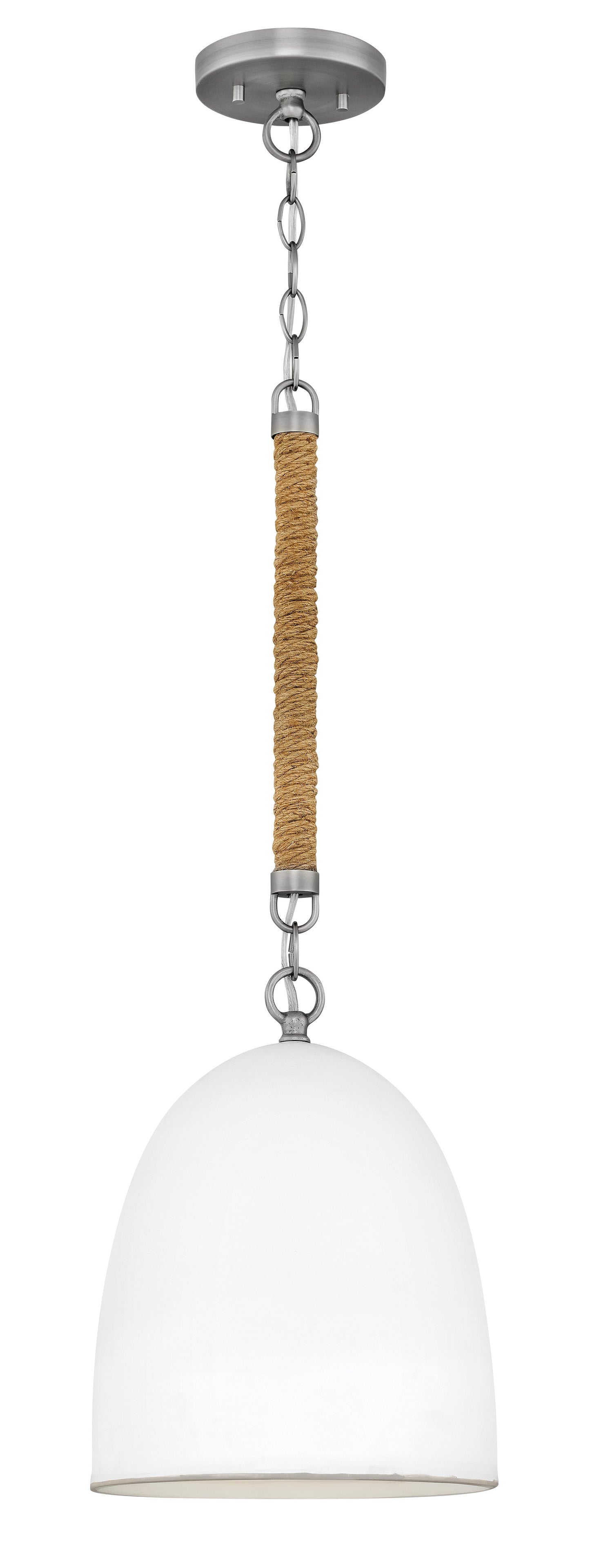 Nash Small Pendant In Brushed Nickel Finish