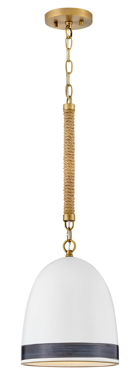 Nash Small Pendant In Light Brass Finish