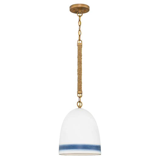 Nash Small Pendant In Dark Brass Finish