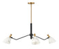 Sinclair Large Single Tier Chandelier In Light Brass Finish