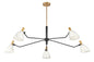 Sinclair Large Single Tier Chandelier In Light Brass Finish