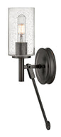 Collier Medium Single Light Sconce In Black Finish