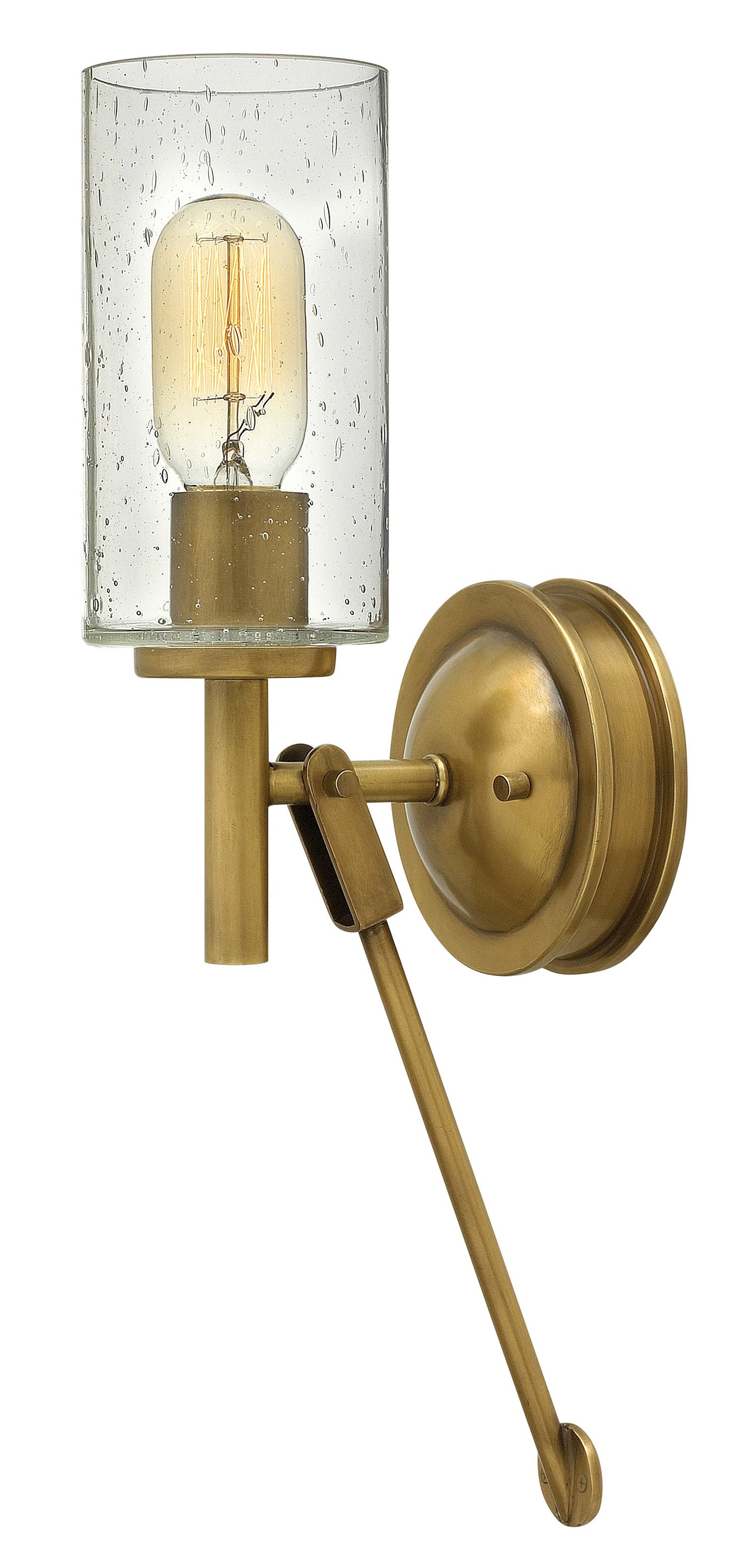 Collier Medium Single Light Sconce In Light Brass Finish