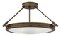 Collier Medium Semi-Flush Mount In Light Bronze Finish