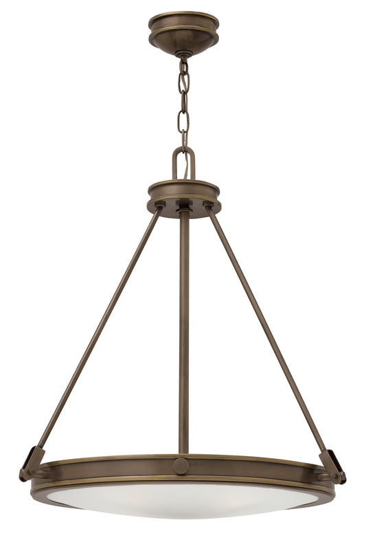 Collier Small Pendant In Light Bronze Finish