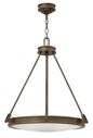 Collier Small Pendant In Light Bronze Finish