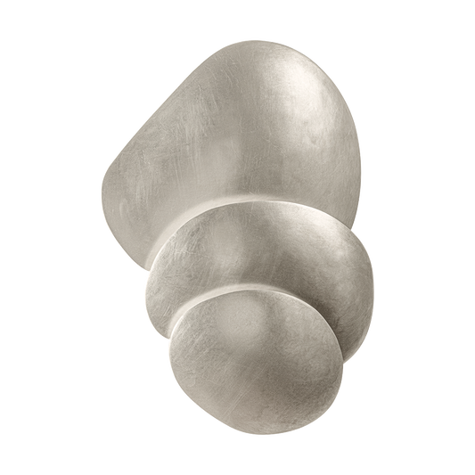 AKEMI Wall Sconce In WARM SILVER LEAF Finish