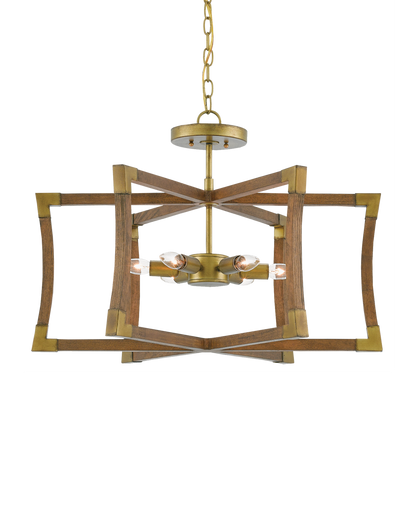 Bastian Small Chestnut Semi-Flush Mount