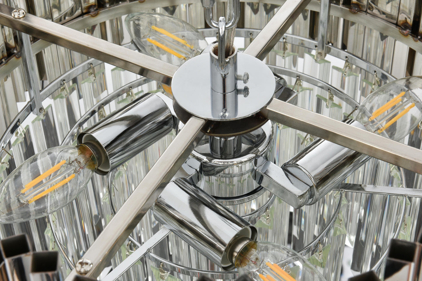 Willow 16 inch Chandelier in Chrome