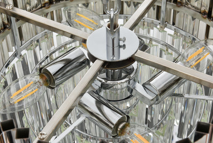 Willow 16 inch Chandelier in Chrome