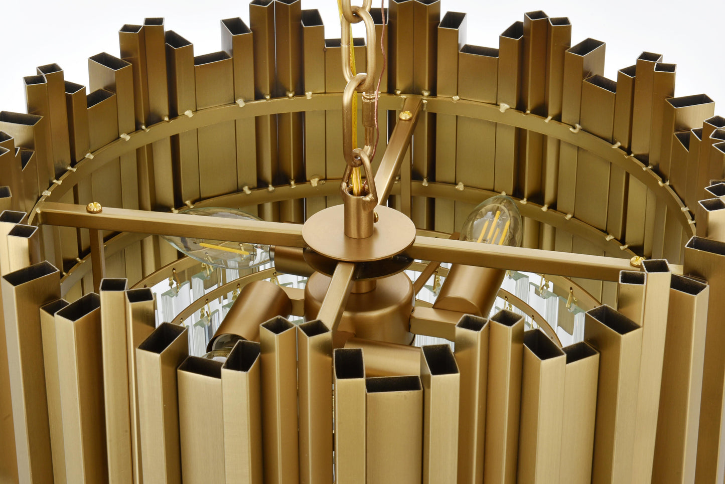 Willow 16 inch Chandelier in Satin Gold