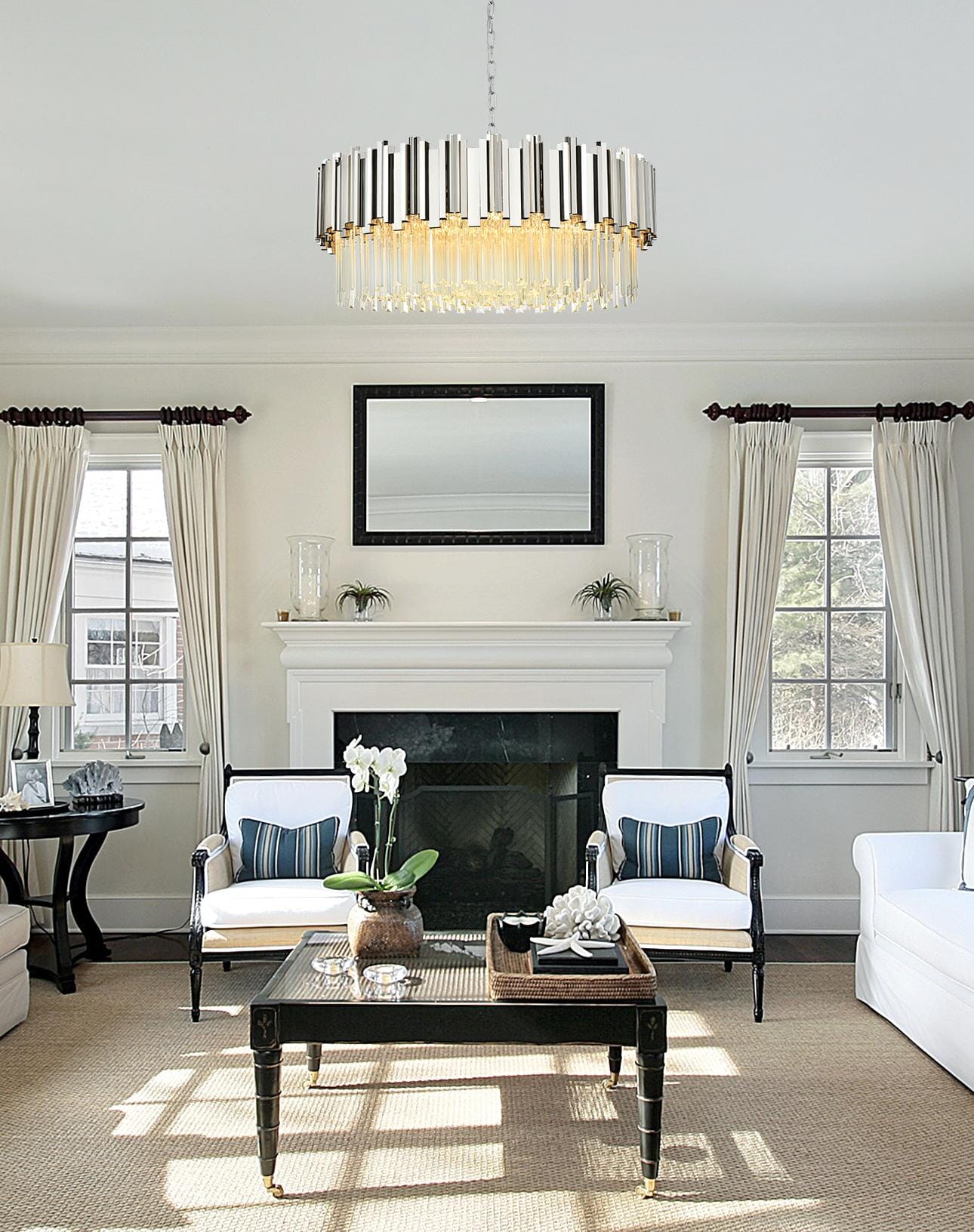 Willow 32 inch Chandelier in Chrome