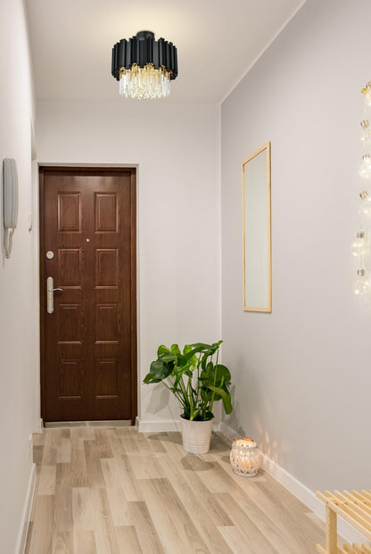 Willow 16 inch Flush Mount in Black