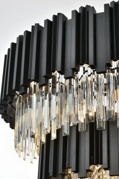 Willow 32 inch Chandelier in Black