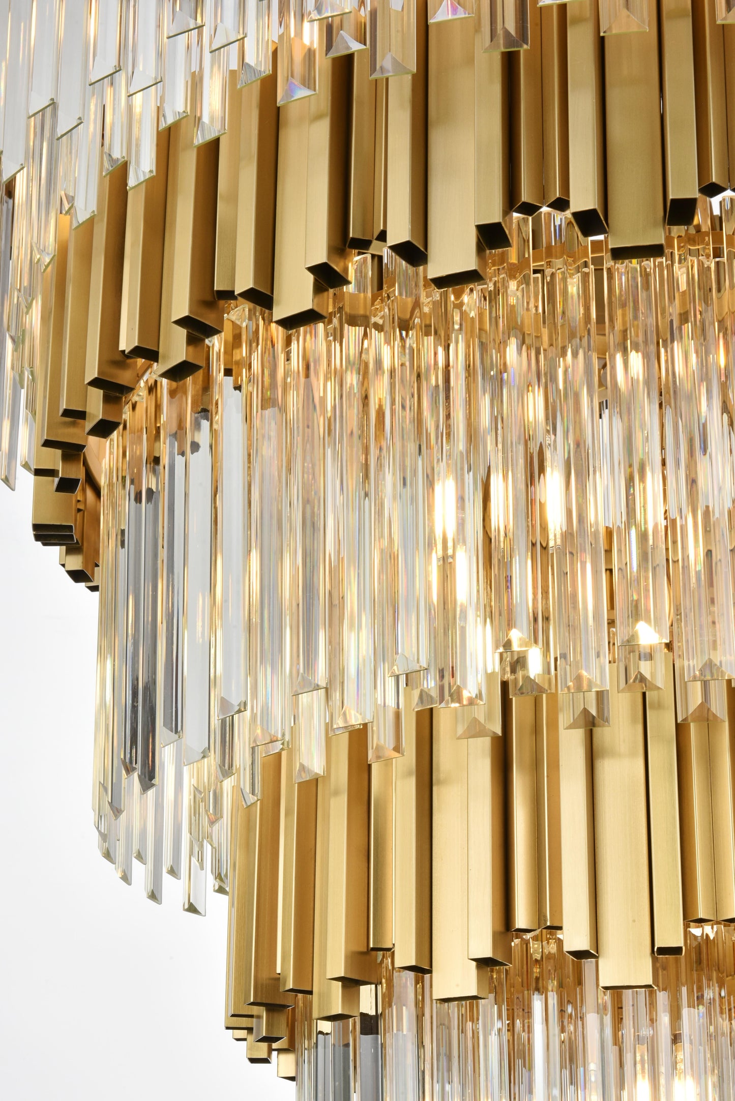 Willow 40 inch Chandelier in Satin Gold