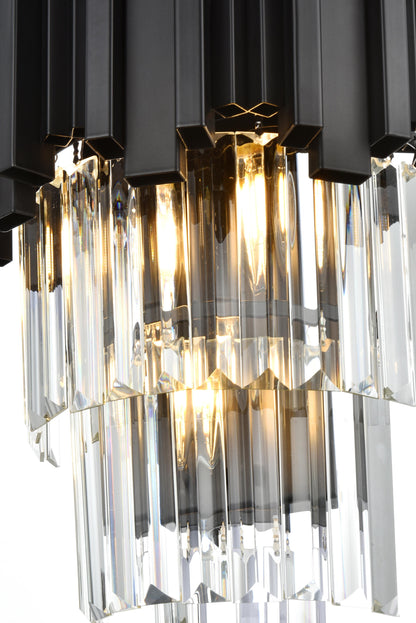 Willow 12 inch Wall Sconce in Black