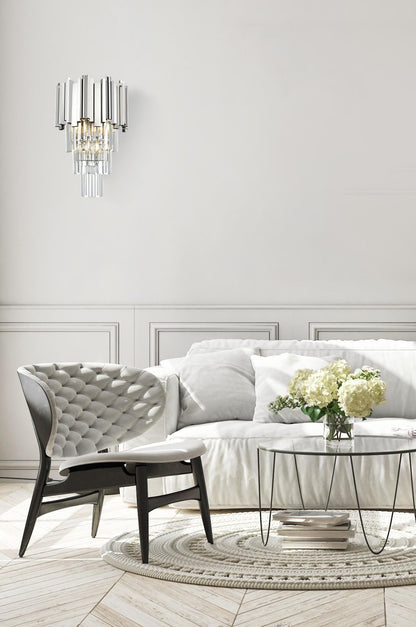 Willow 12 inch Wall Sconce in Chrome