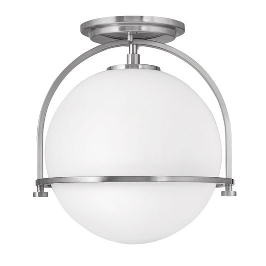 Somerset Small Semi-flush Mount In Brushed Nickel Finish