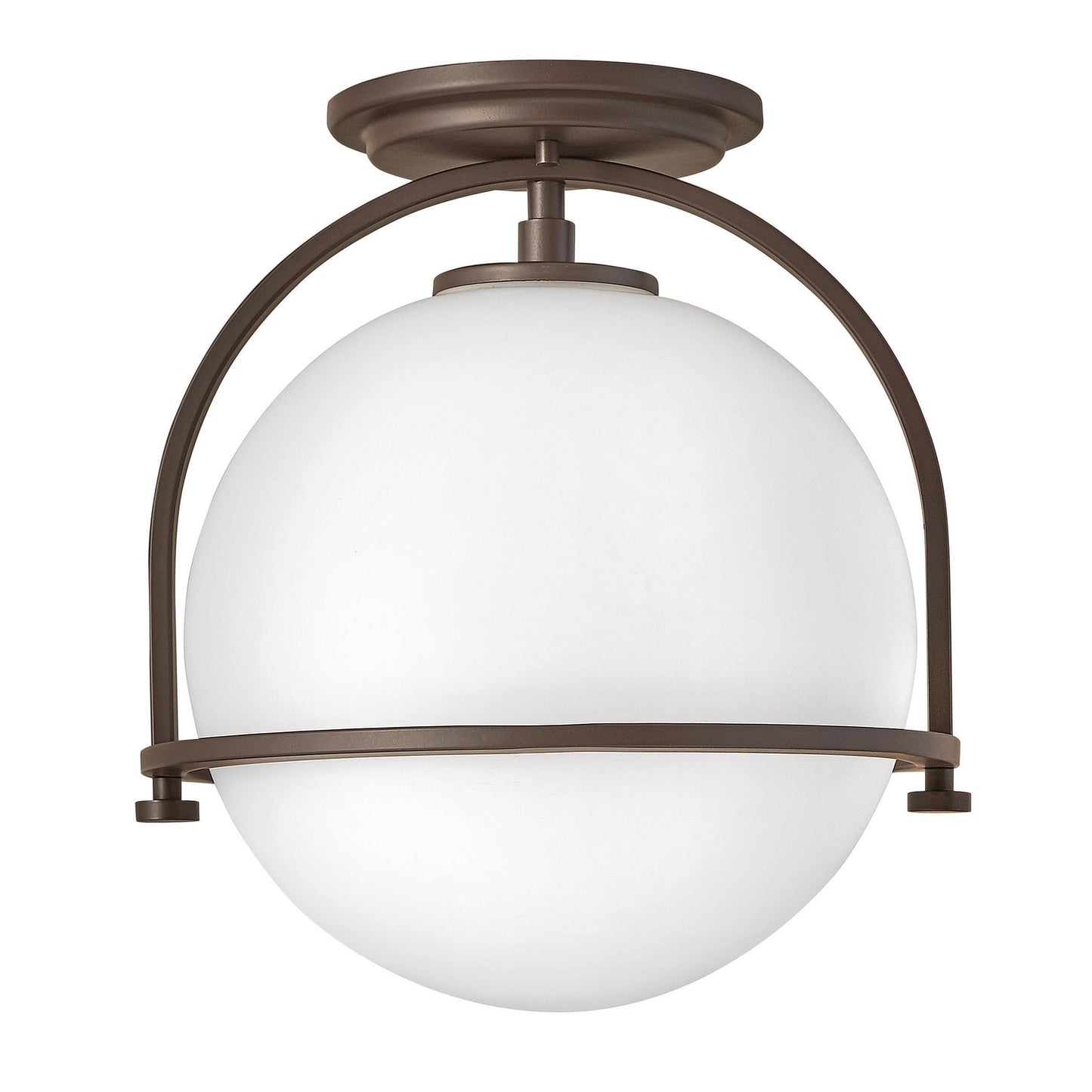 Somerset Small Semi-flush Mount In Dark Bronze Finish