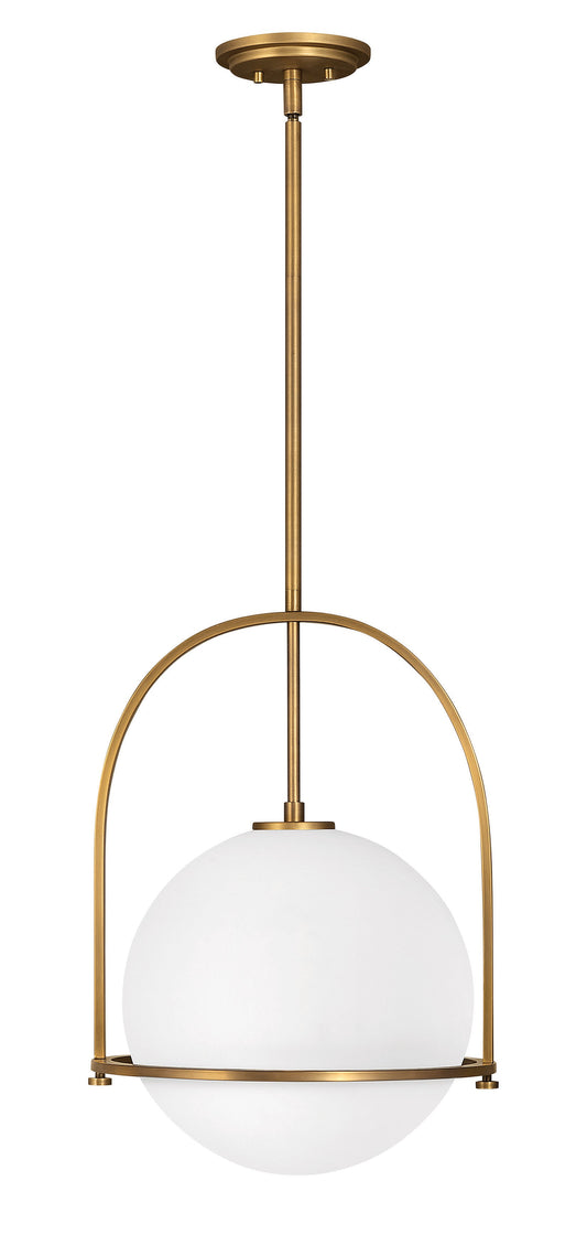 Somerset Medium Pendant In Light Brass Finish