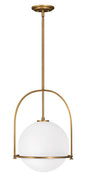 Somerset Medium Pendant In Light Brass Finish
