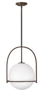 Somerset Medium Pendant In Dark Bronze Finish
