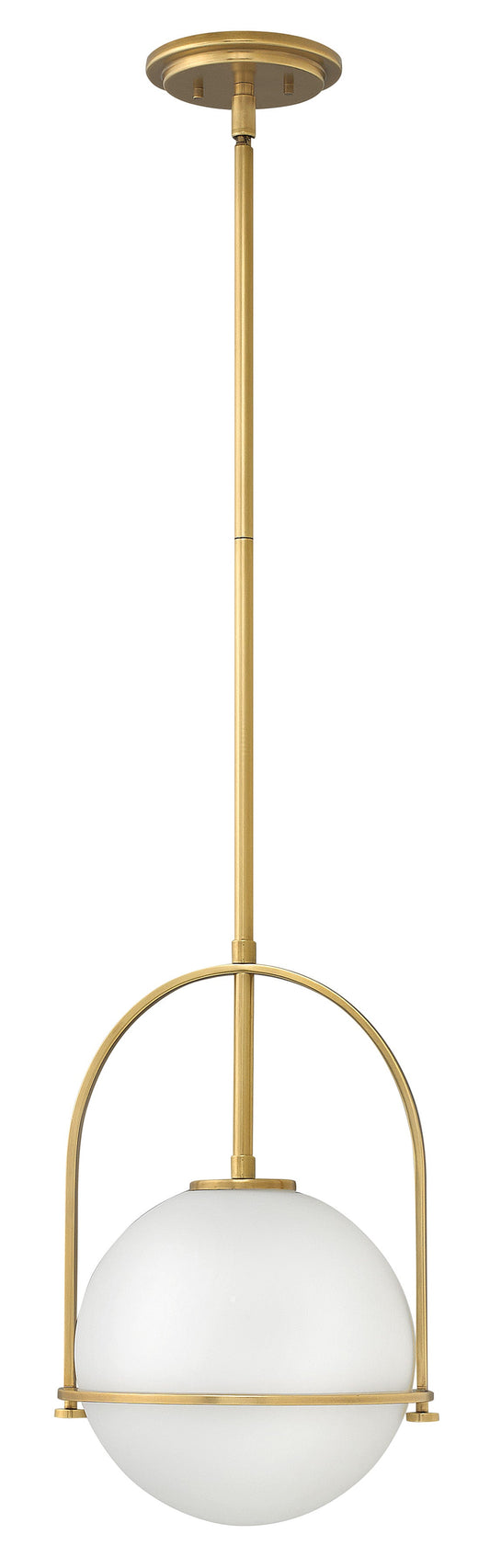 Somerset Small Pendant In Light Brass Finish