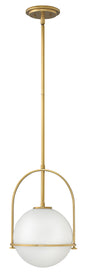 Somerset Small Pendant In Light Brass Finish