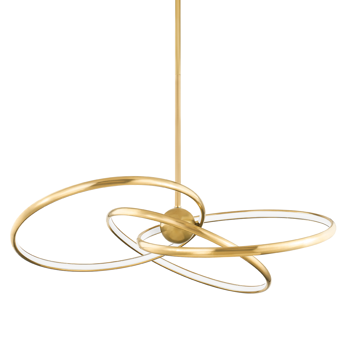 ALULA Chandelier In Vintage Brass Finish