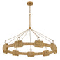 Raffi Large LED Single Tier Chandelier In Gold Finish