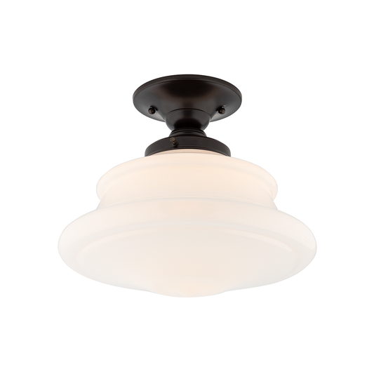 Petersburg Semi Flush with Old Bronze Finish