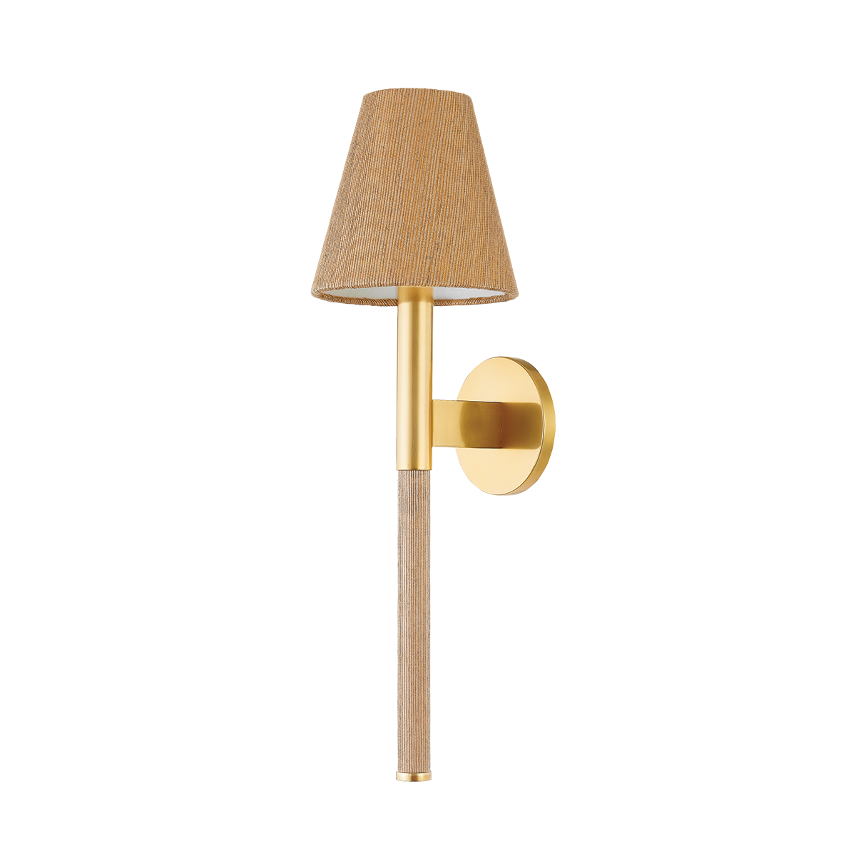 LINDENWOOD Wall Sconce with Aged Brass Finish