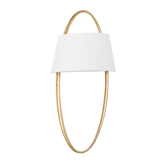 DUBAI Wall Sconce In Vintage Gold Leaf Finish