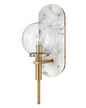Gilda Medium Single Light Sconce In Light Brass Finish