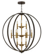 Euclid Double XL Three Tier Orb In Black Finish