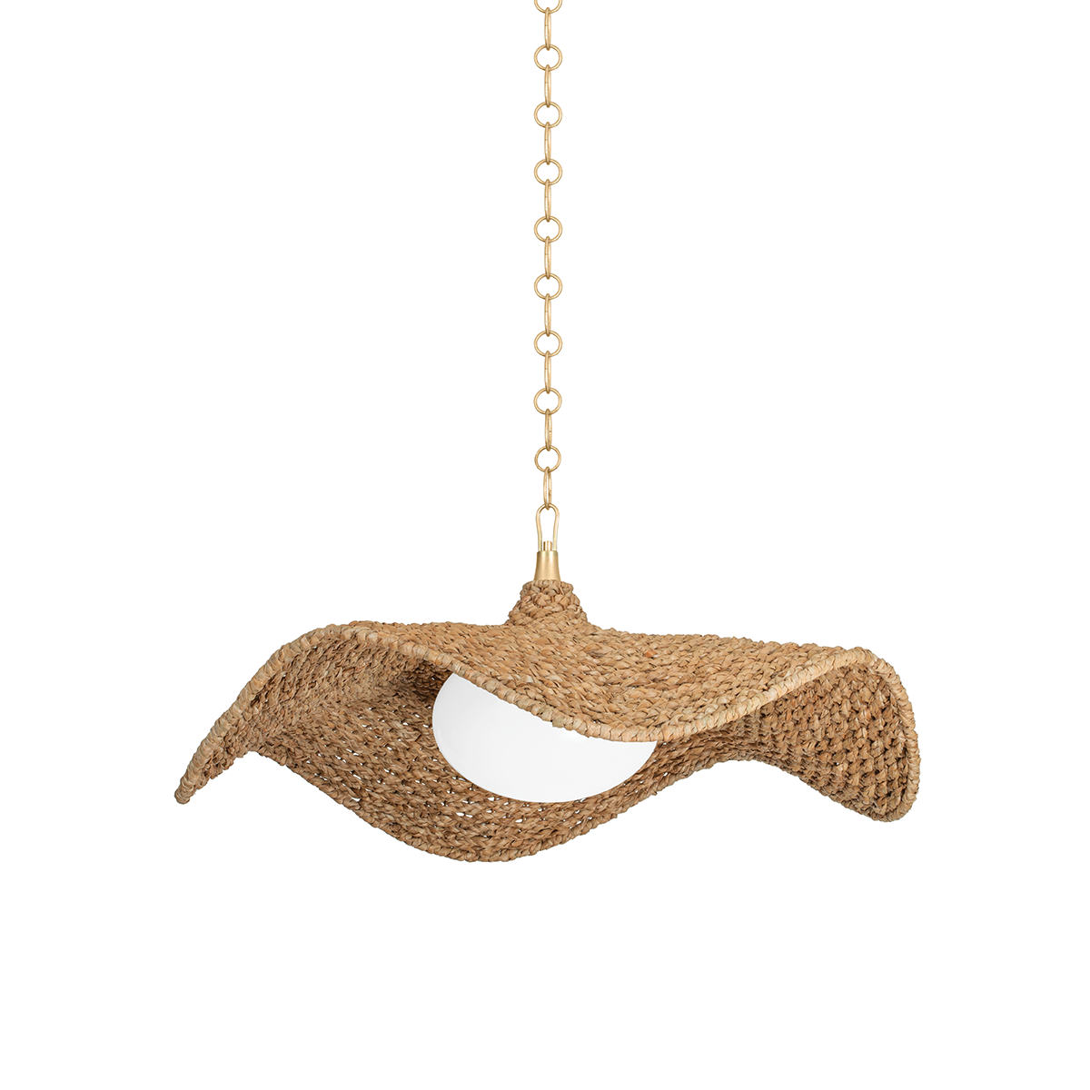 LEVENE Pendant In Vintage Gold Leaf Finish