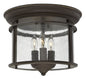 Gentry Extra Small Flush Mount In Dark Brass Finish