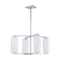 Pebble Chandelier with Polished Nickel Finish