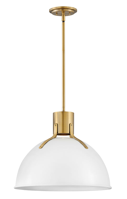 Argo Large Pendant In White Finish