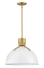 Argo Large Pendant In White Finish