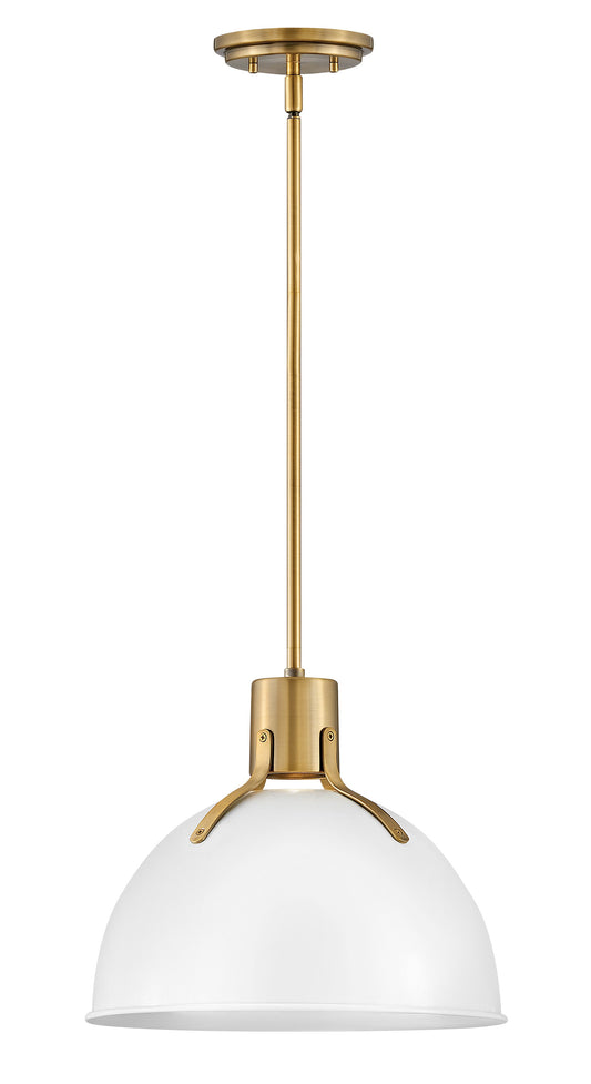 Argo Medium Pendant In White Finish