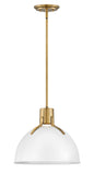 Argo Medium Pendant In White Finish