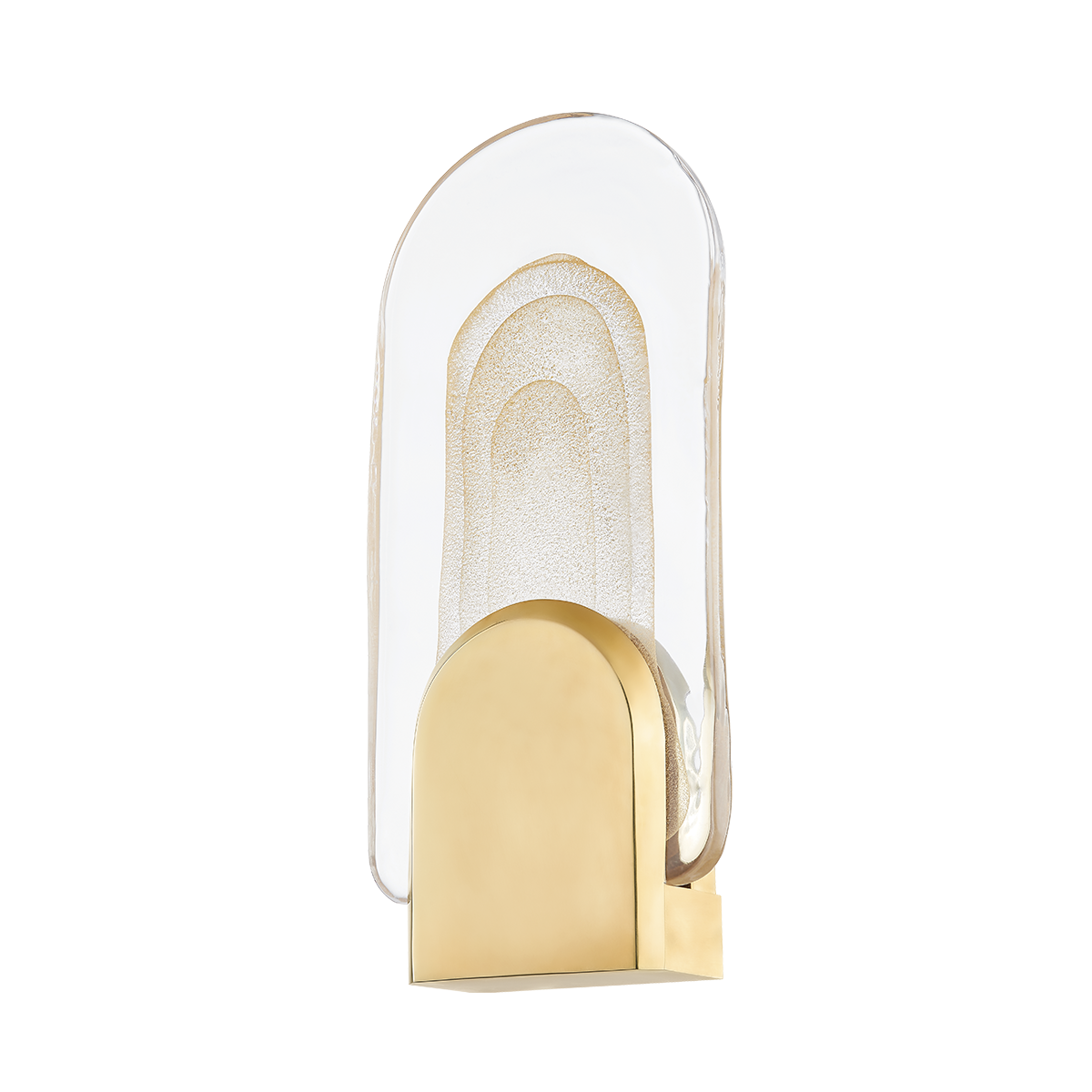 MORGANITE Wall Sconce In Vintage Brass Finish