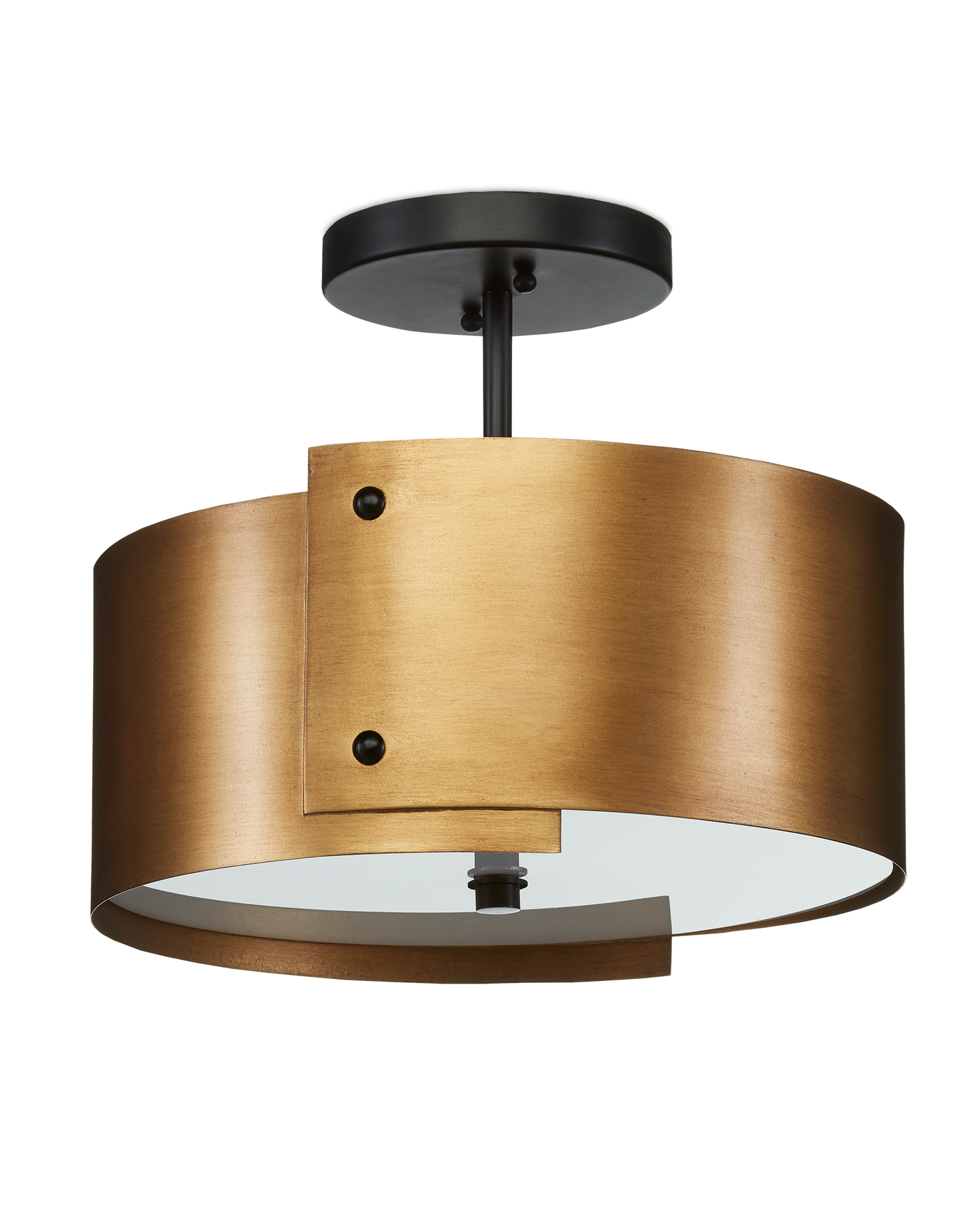 Ritsu Brass Semi-Flush Mount
