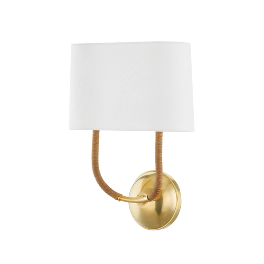 Webson Wall Sconce with Aged Brass Finish