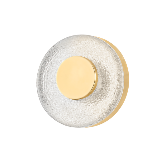 PEARL Wall Sconce In Vintage Brass Finish