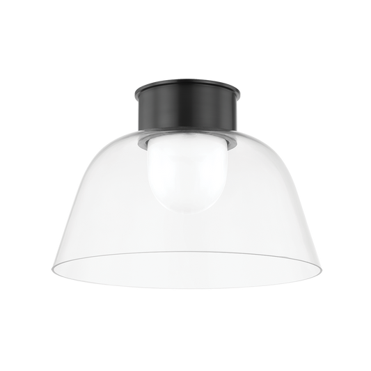 LAKESIDE Flush Mount with Distressed Bronze Finish