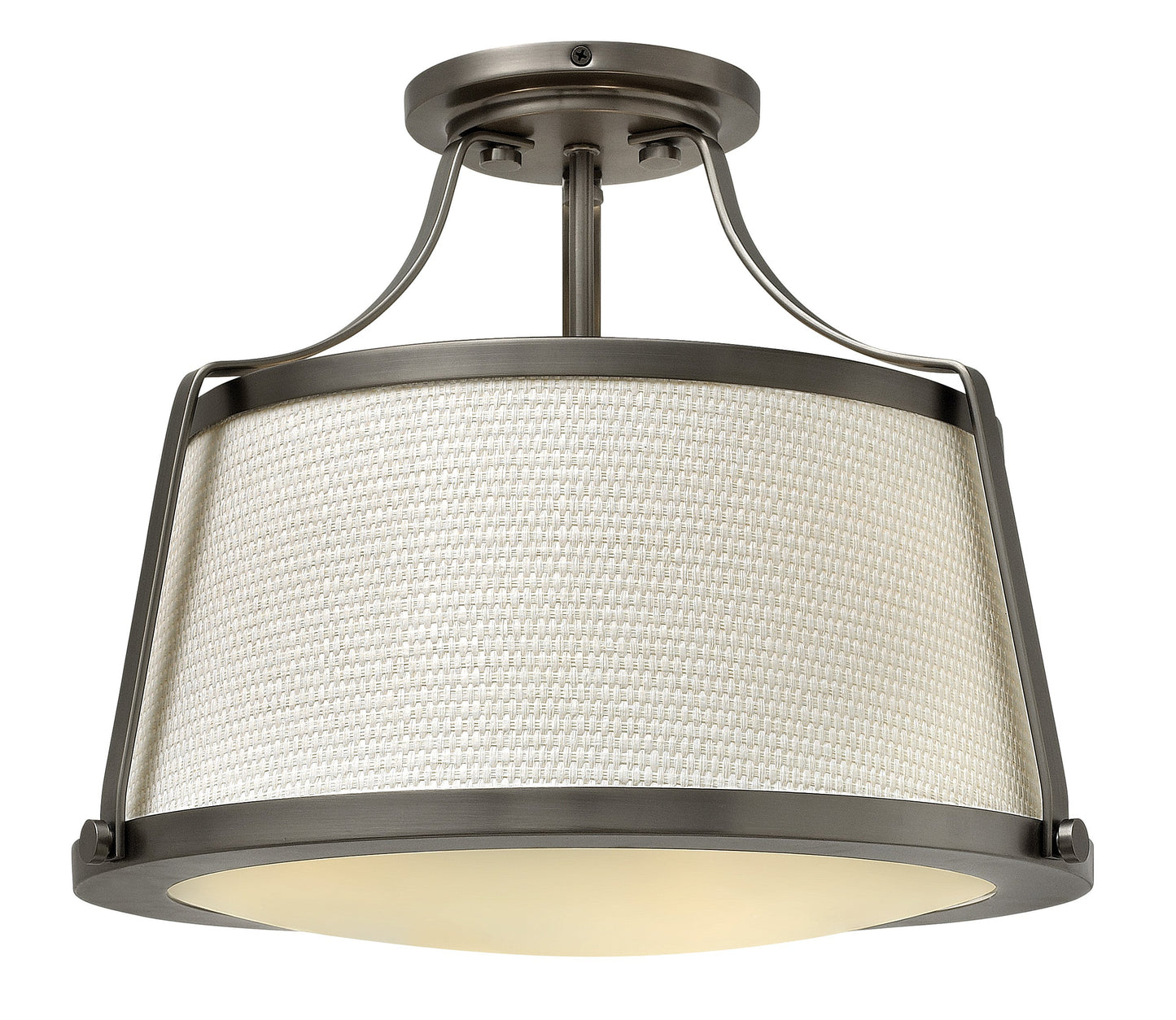 Charlotte Medium Semi-Flush Mount In Brushed Nickel Finish