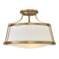 Charlotte Medium Semi-Flush Mount In Gold Finish