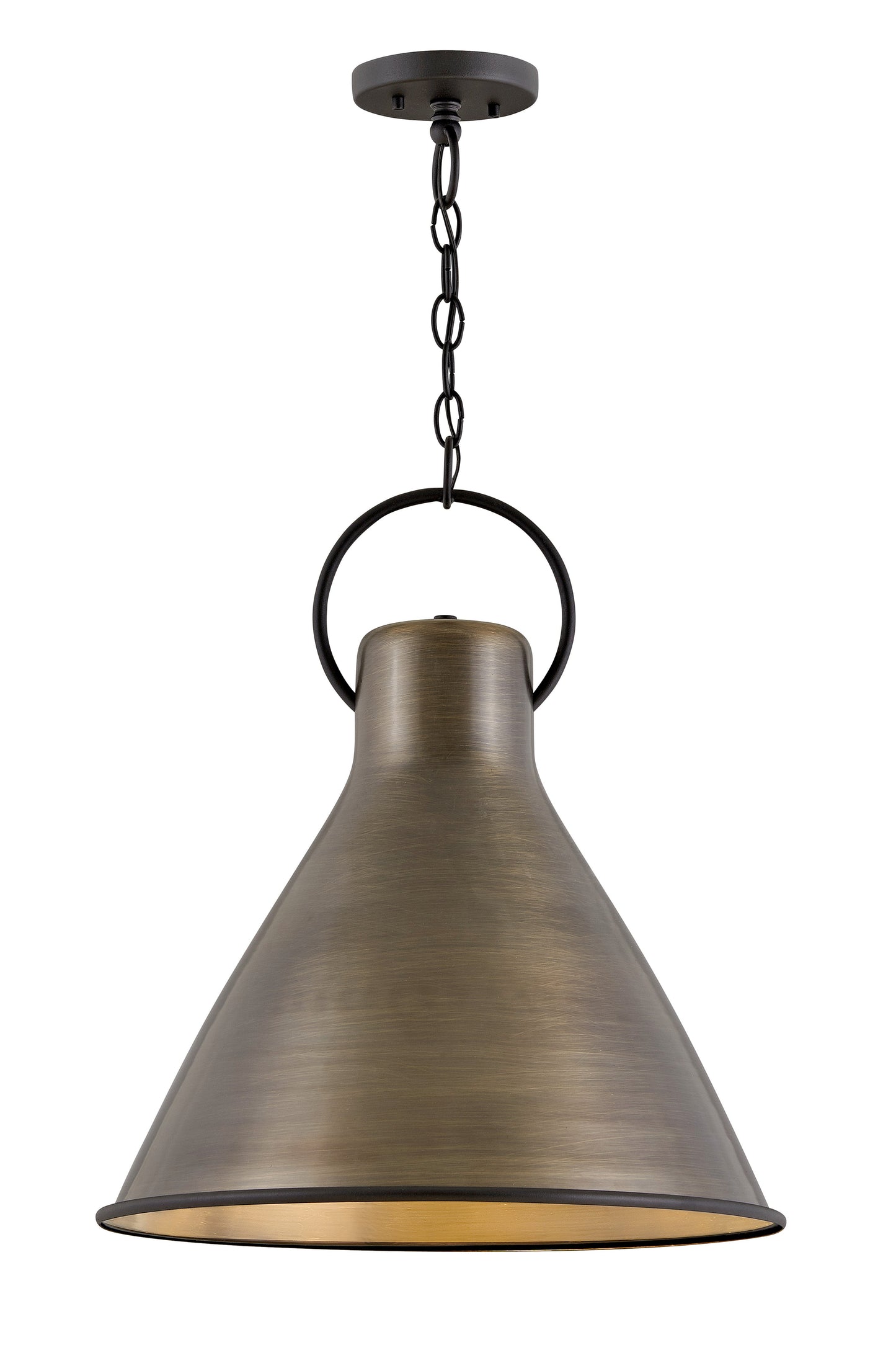 Winnie Large Pendant In Dark Brass Finish